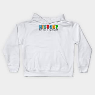 Colorful Repeat History Kids Hoodie